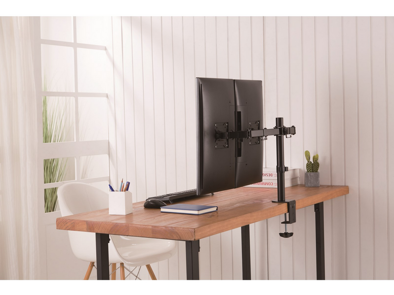 DUTZO Monitorarm für 2 Monitore (17"-32") - Office Pole Version