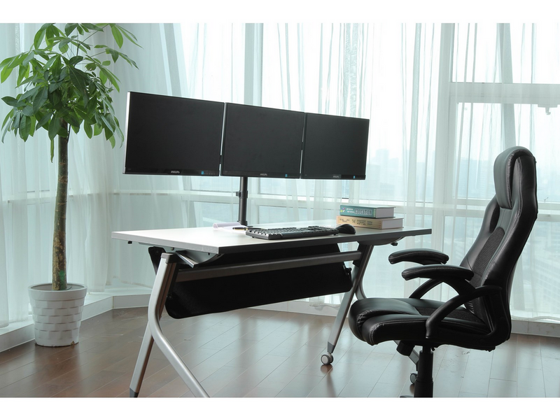 DUTZO Monitorarm für 3 Monitore (17"-27") - Office Pole Version