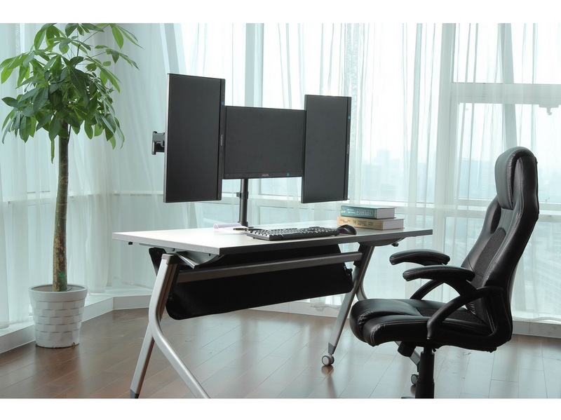 DUTZO Monitorarm für 3 Monitore (17"-27") - Office Pole Version