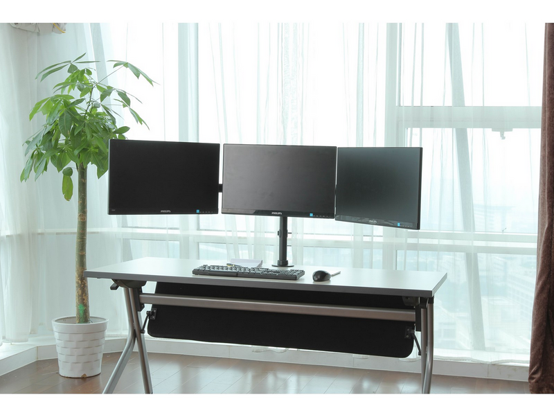 DUTZO Monitorarm für 3 Monitore (17"-27") - Office Pole Version