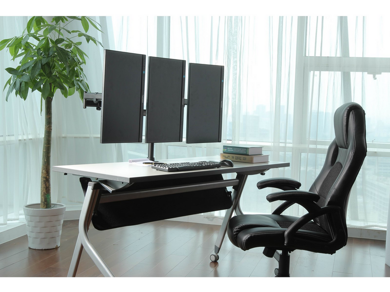 DUTZO Monitorarm für 3 Monitore (17"-27") - Office Pole Version