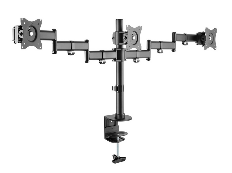 DUTZO Monitorarm für 3 Monitore (17"-27") - Office Pole Version