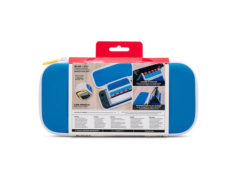 PowerA Slim Case for Nintendo Switch - OLED Model Nintendo Switch or Nintendo Switch Lite - Mario Pop Art - Miscellaneous Bag -