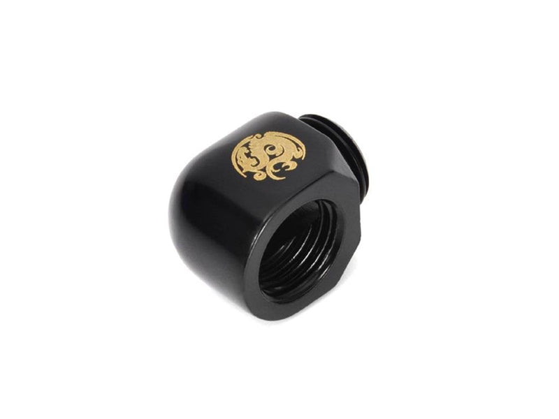 Bitspower G1/4" Matt Black 90-Degree IG1/4" Extender