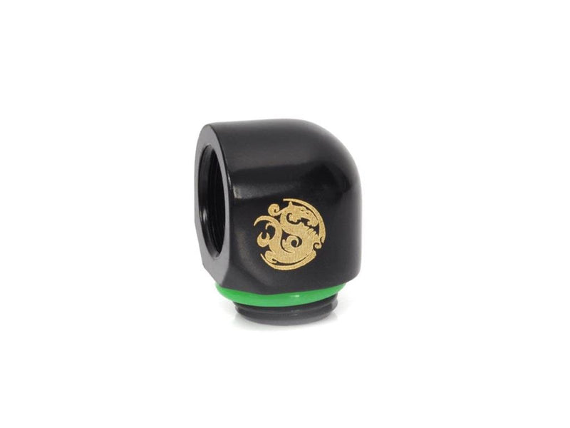 Bitspower G1/4" Matt Black 90-Degree IG1/4" Extender