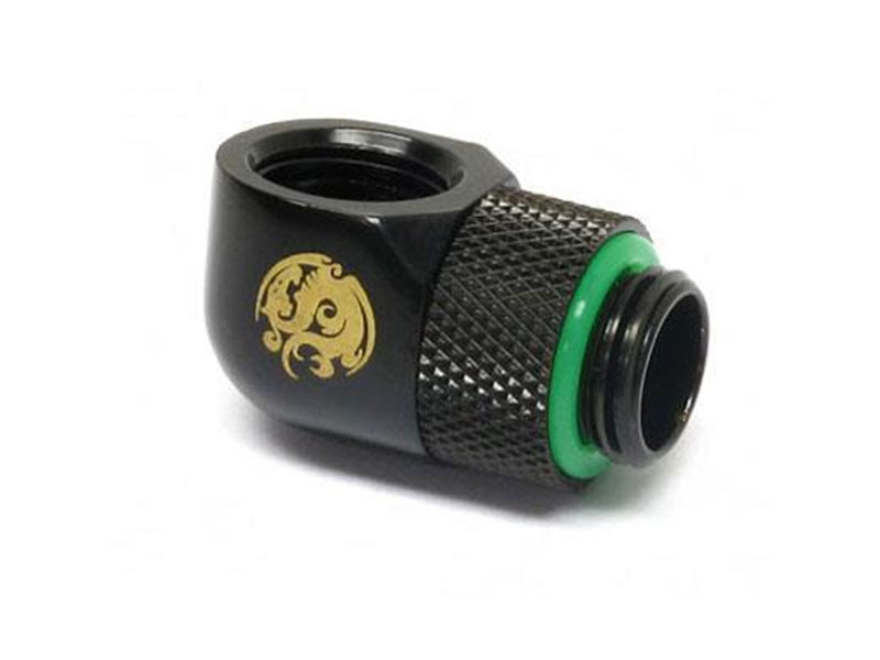 Bitspower G1/4" Matt Black Rotary 90-Degree IG1/4" Extender
