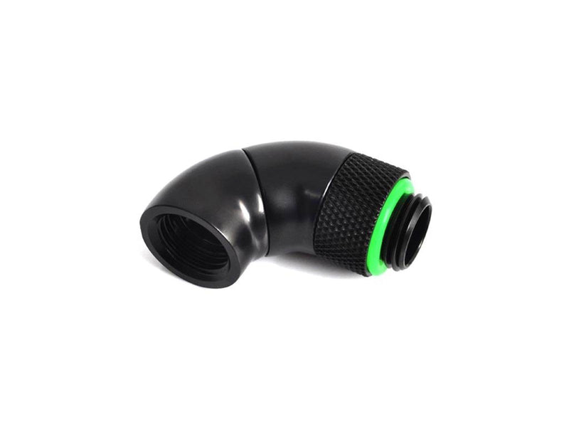 Bitspower G1/4" Matt Black Dual Rotary 90-Degree IG1/4" Extender