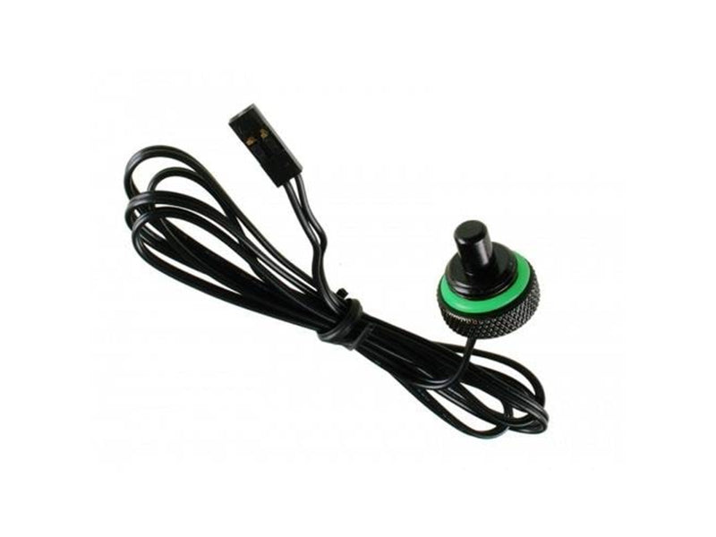 Bitspower G1/4" Matt Black Temperature Sensor Stop Fitting