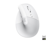 Logitech Lift Right Vertical - White - Ergonomische Maus (Weiß)