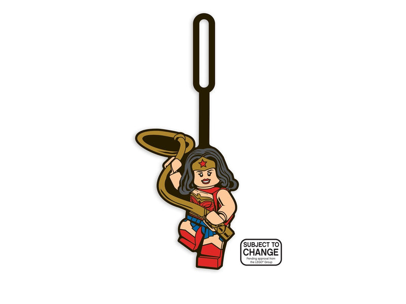 Euromic LEGO DC Bag Tag WONDER WOMAN packed on printed card