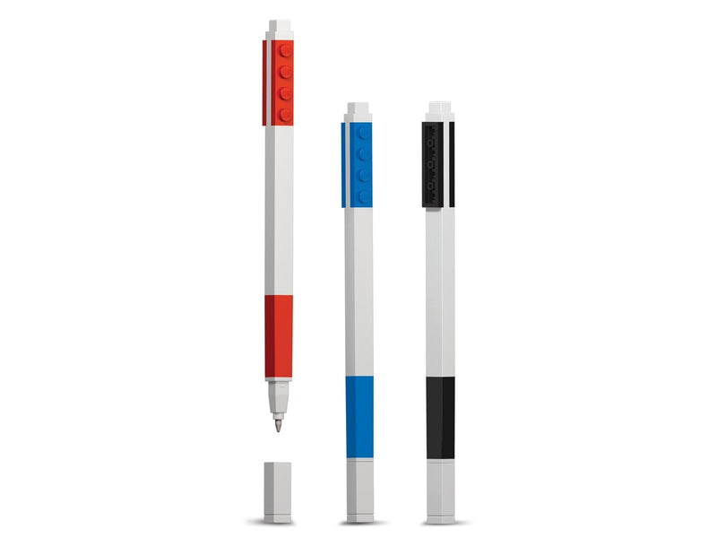 Euromic LEGO Stationery Gel pens 3 pcs. RED BLUE BLACK packed in colour box