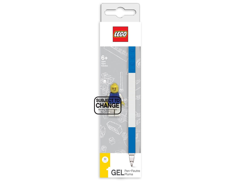 Euromic LEGO Stationery Gel pen 1 pc. BLUE packed in colour box with mini figurine