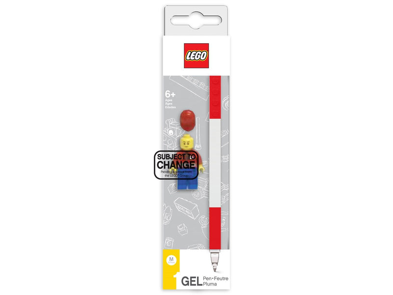Euromic LEGO Stationery Gel pen 1 pc. RED packed in colour box with mini figurine
