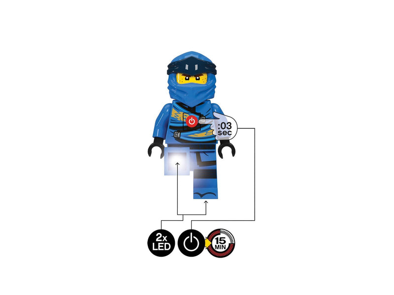 Euromic LEGO Ninjago Torch LED light JAY 300% each with colour box