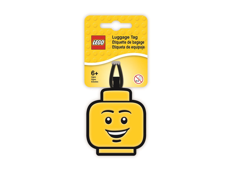 Euromic LEGO Classic Bag Tag/Luggage tag ICONIC BOY FACE packed on printed card