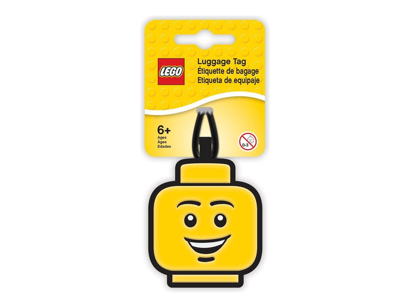 Euromic LEGO Classic Bag Tag/Luggage tag ICONIC BOY FACE packed on printed card