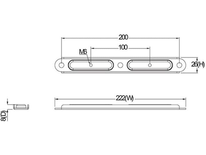 Multibrackets M Desktopmount VESA Adapter 200x200 200 x 200 mm