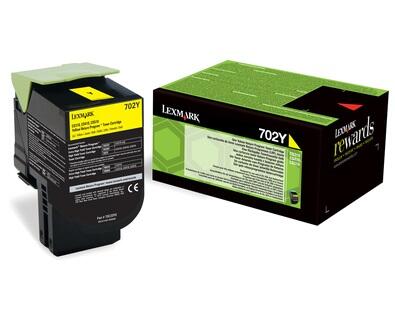 Lexmark Original 702Y Toner - gelb (70C20Y0) für CS310dn/n, CS410dn/dtn/n, CS510de/dte