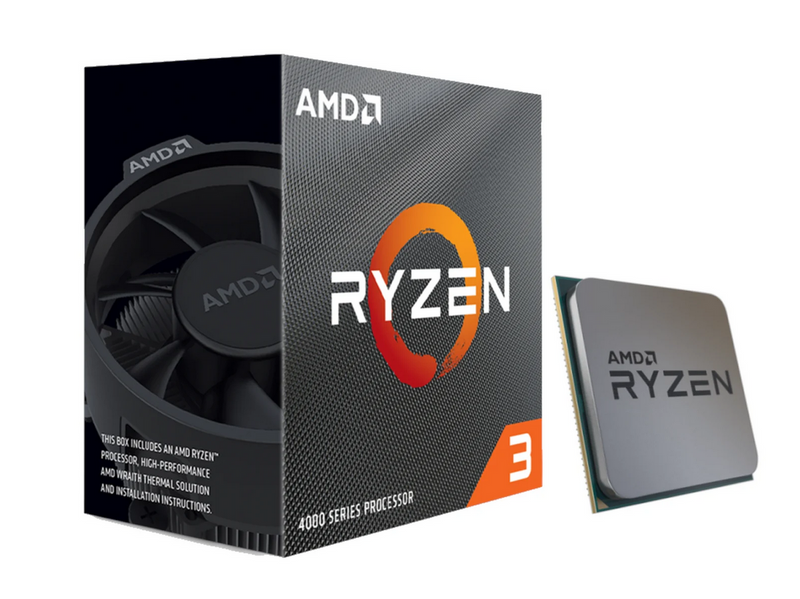 AMD Ryzen 3 4100 Wraith Stealth CPU - 4 Kerne - 3.8 GHz - AMD AM4 - AMD Boxed (mit Kühler)