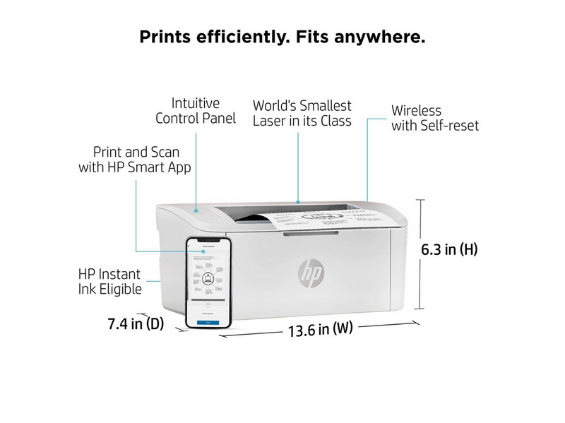 HP LaserJet M110w Mono Laser Printer - Einfarbig - Laser