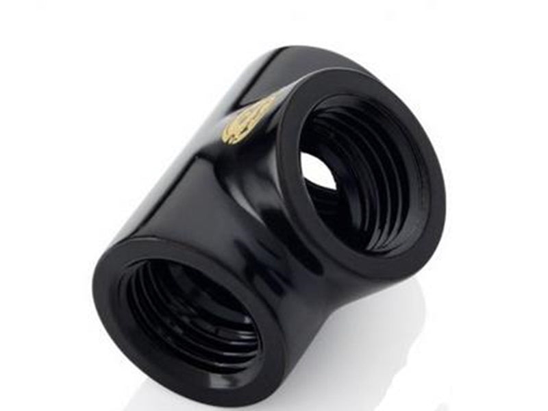 Bitspower Matt Black T-Block With Triple IG1/4"