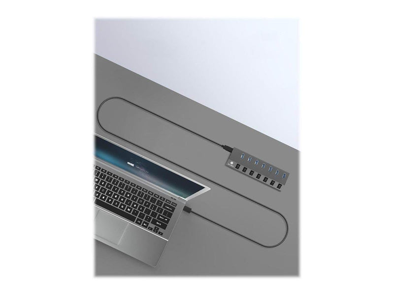 RaidSonic ICY BOX USB-Hubs - USB 3.2 - 7 - Grau