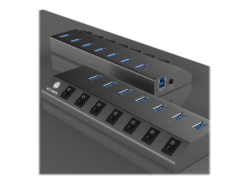 RaidSonic ICY BOX USB-Hubs - USB 3.2 - 7 - Grau