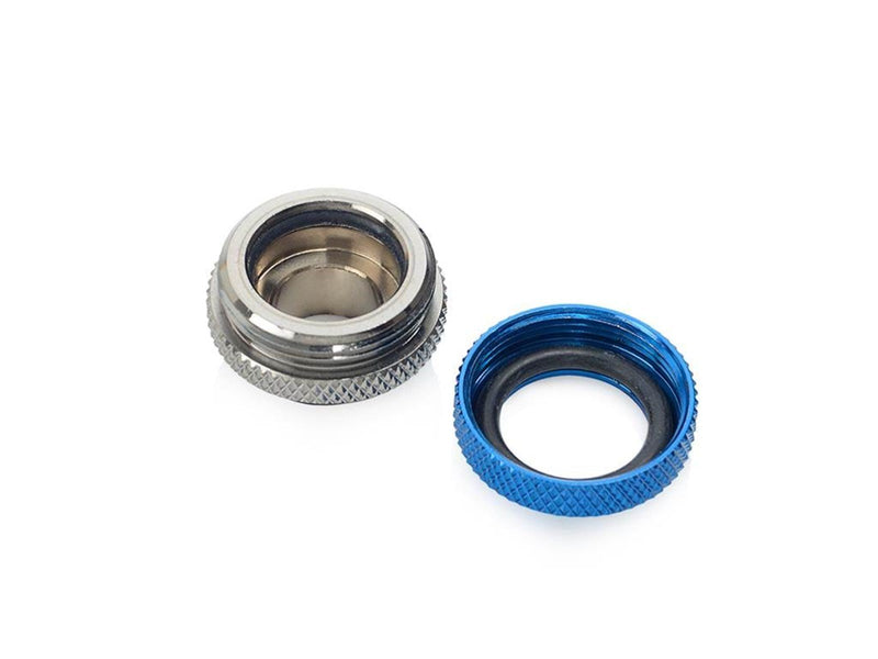 Bitspower G1/4" Black Sparkle / Royal Blue Enhance Multi-Link For OD 14MM