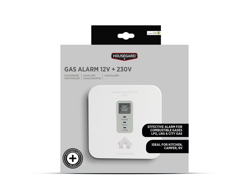 Housegard GA102 GAS ALARM 12V + 230V