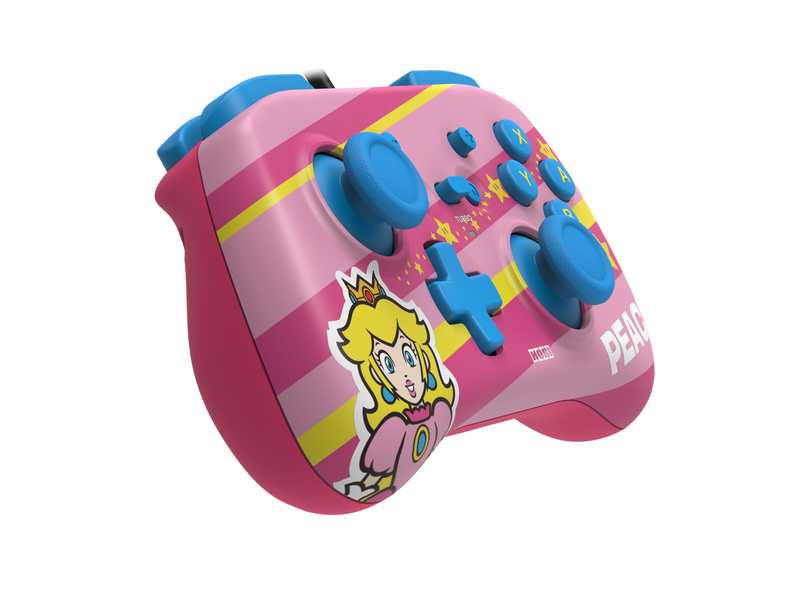 HORI PAD Mini (Super Mario Series - Peach) - Wired Controller - Nintendo Switch