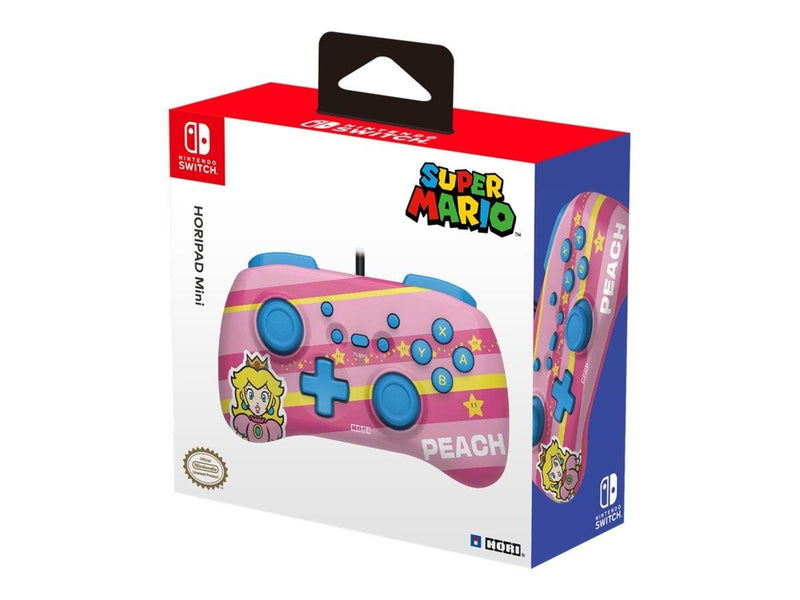 HORI PAD Mini (Super Mario Series - Peach) - Wired Controller - Nintendo Switch