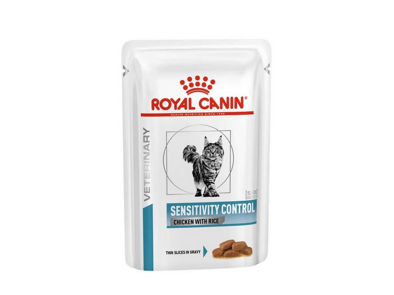 Royal Canin Sensitivity Control Chicken with Rice Thin Slices In Gravy 85g (12-Pack)