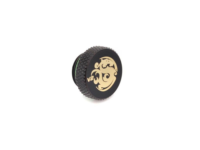 Bitspower G1/4" Matt Black Stop Fitting V2