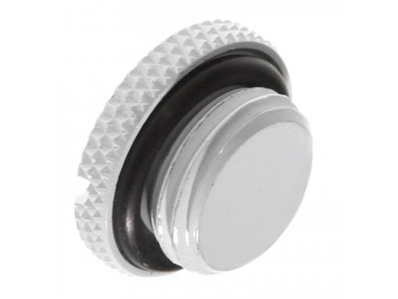Bitspower G1/4" Deluxe White Low-Profile Stop Fitting