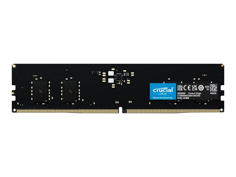 Crucial Classic DDR5-4800 - 8GB - CL40 - Single Channel (1 pcs) - Intel XMP - Schwarz