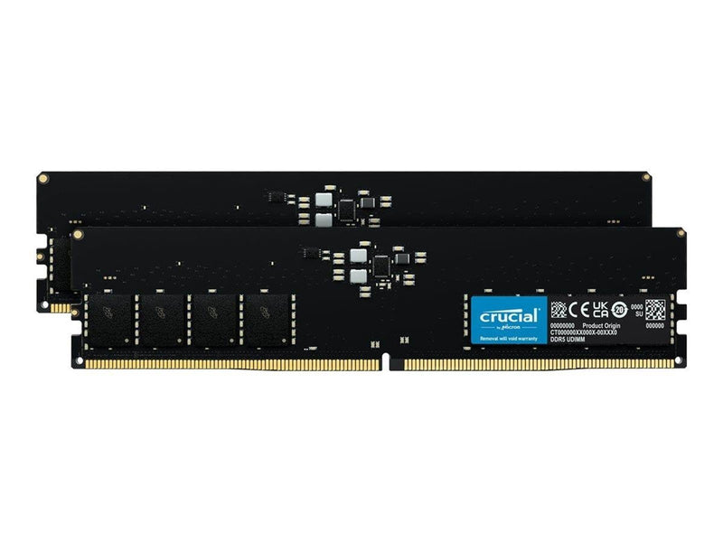 Crucial Classic DDR5-4800 - 64GB - CL40 - Dual Channel (2 pcs) - Intel XMP - Schwarz