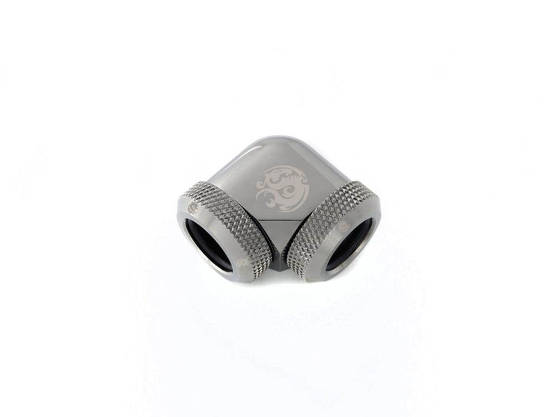 Bitspower Black Sparkle Enhance 90-Degree Dual Multi-Link Adapter For OD 12MM