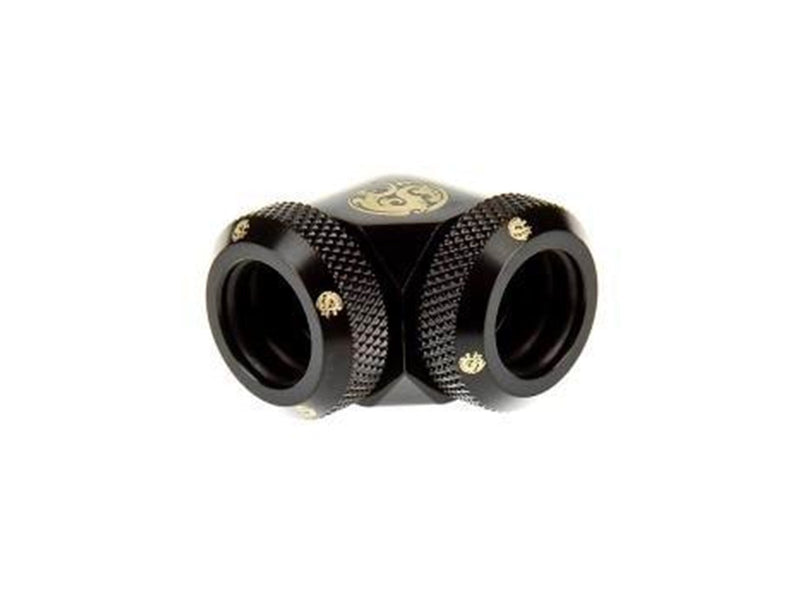 Bitspower Matt Black Enhance 90-Degree Dual Multi-Link Adapter For OD 12MM