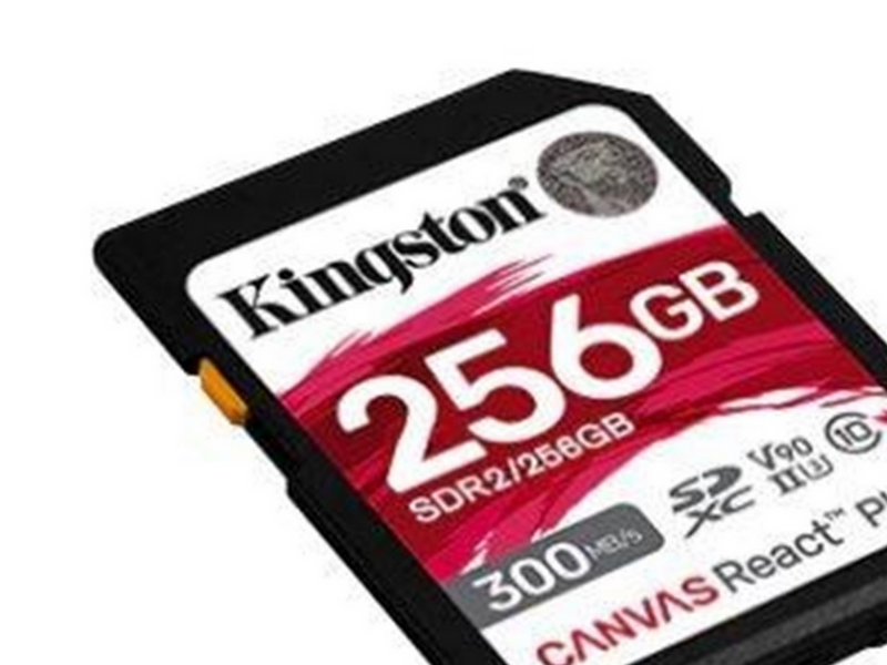Kingston Canvas React Plus V90 SD - 300MB/s - 256GB