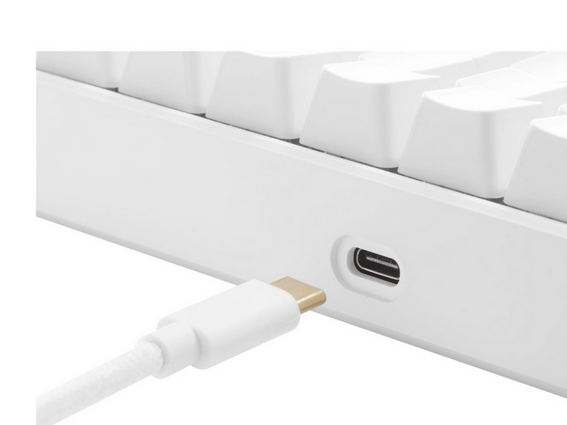 Deltaco GAMING WK95R Wireless - Gaming Tastaturen - Deutsch - Weiss