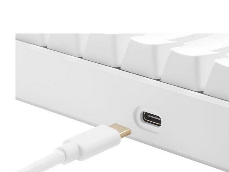 Deltaco GAMING WK95R Wireless - Gaming Tastaturen - Deutsch - Weiss