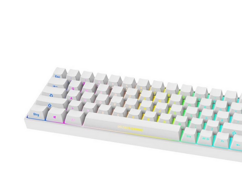 Deltaco GAMING WK95R Wireless - Gaming Tastaturen - Deutsch - Weiss