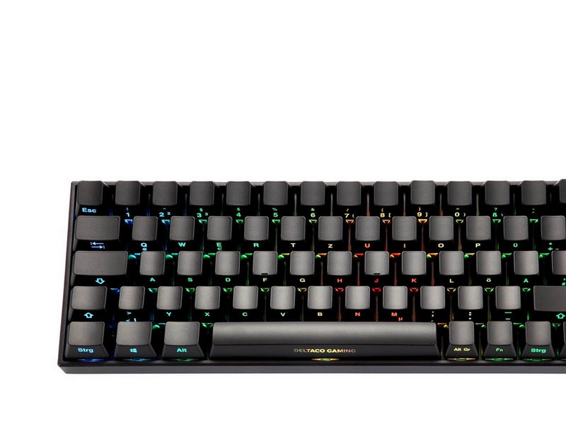 Deltaco GAMING DK440R Wireless Keyboard (DE) - Gaming Tastaturen - Deutsch - Schwarz