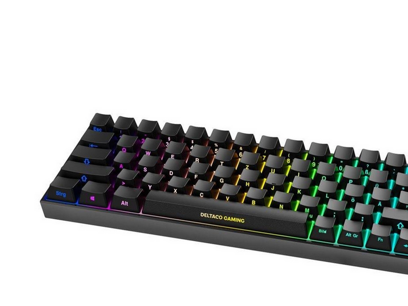 Deltaco GAMING DK440R Wireless Keyboard (DE) - Gaming Tastaturen - Deutsch - Schwarz