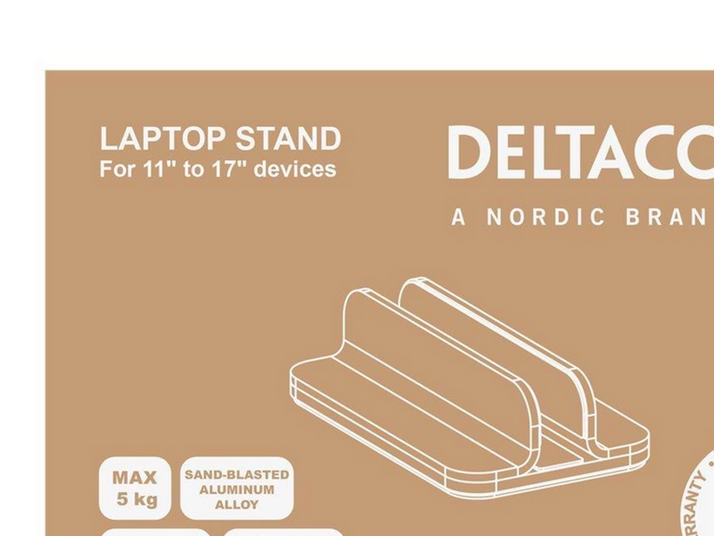 Deltaco OFFICE Vertical laptop holder