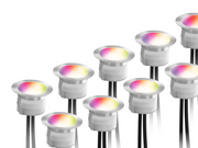 Deltaco Smart Home decklight kit warm white light and RGB silver