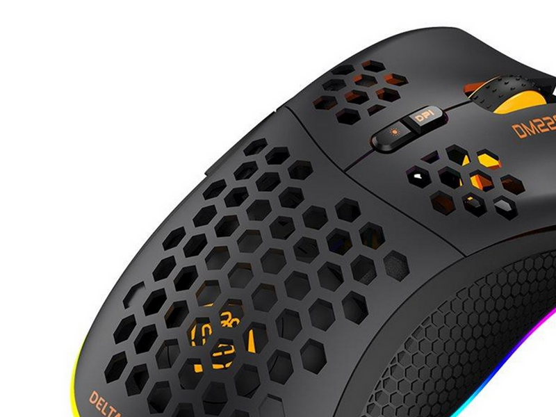 Deltaco GAMING DM220 - Maus (Schwarz)