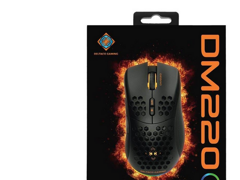 Deltaco GAMING DM220 - Maus (Schwarz)
