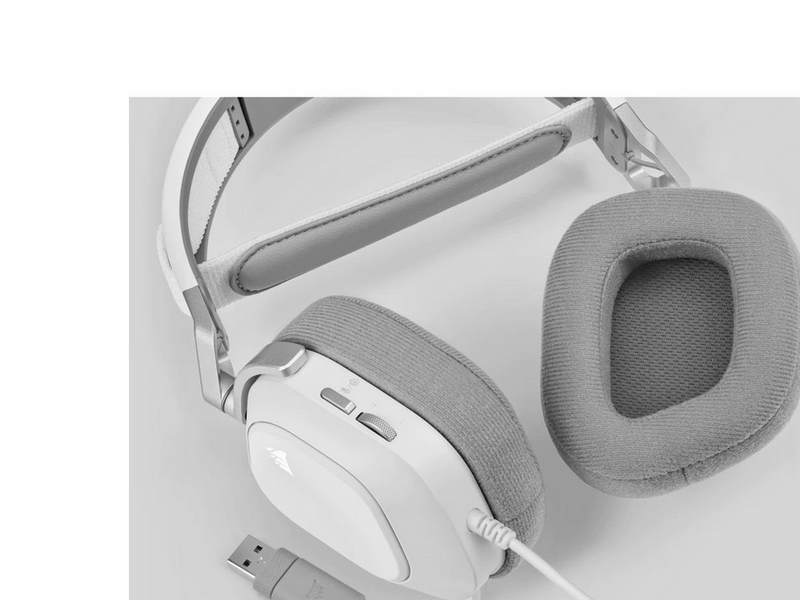 Corsair HS80 RGB USB Premium Gaming Headset - White