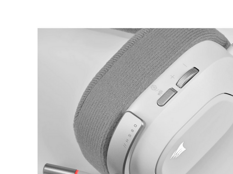 Corsair HS80 RGB USB Premium Gaming Headset - White